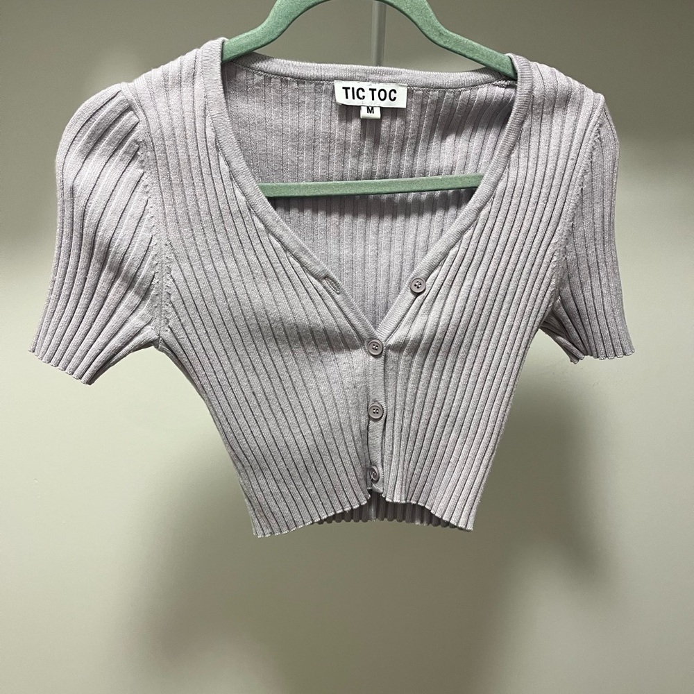Tic Tok Purple Crop top M